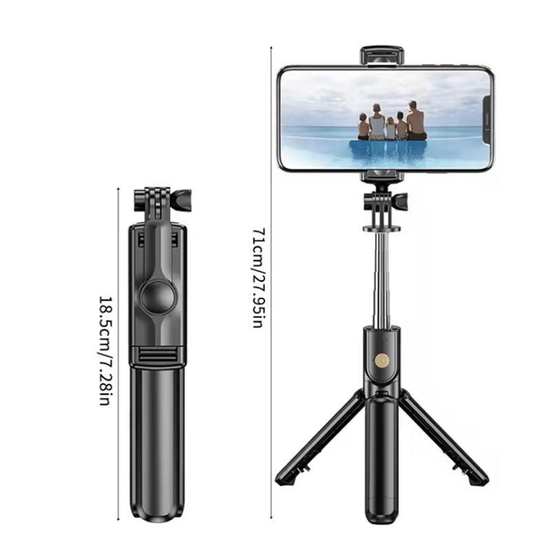 Flexible 360 Degree Selfie Stick Tripod With Wireless Remote And Phone Holder 2