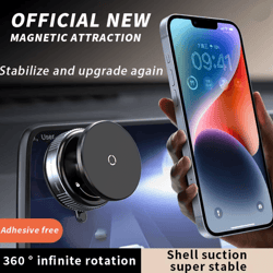magnetic car phone holder with strong suction and 360 degree rotation