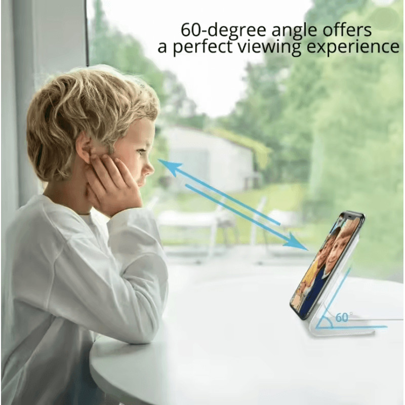 Aluminum Desktop Phone Stand Compatible With Magsafe Charger For IPhone 2