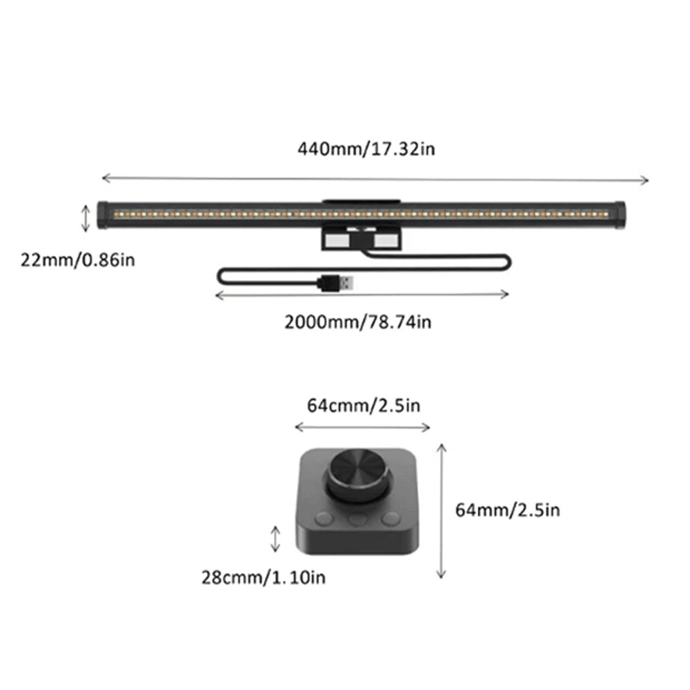 RGB Desktop Atmosphere Light Strip With Eye Protection Screen Lamp 2