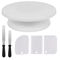 7 Piece Cake Decorating Tools Kit With Rotating Turntable And Spatulas 5
