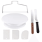 7 Piece Cake Decorating Tools Kit With Rotating Turntable And Spatulas 6