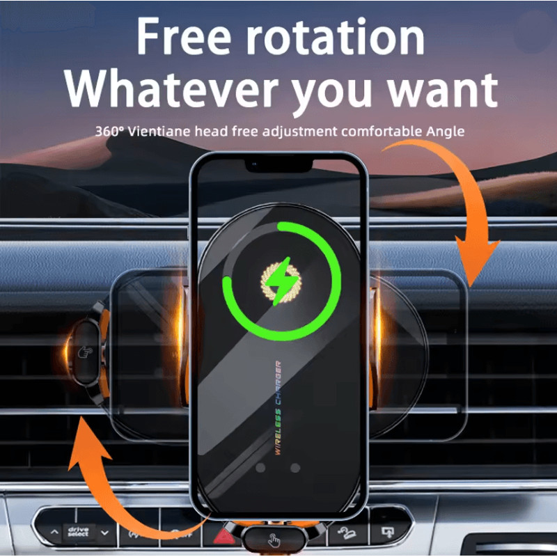 Car Wireless Phone Charger With Automatic Infrared Induction And Fast Charging 2