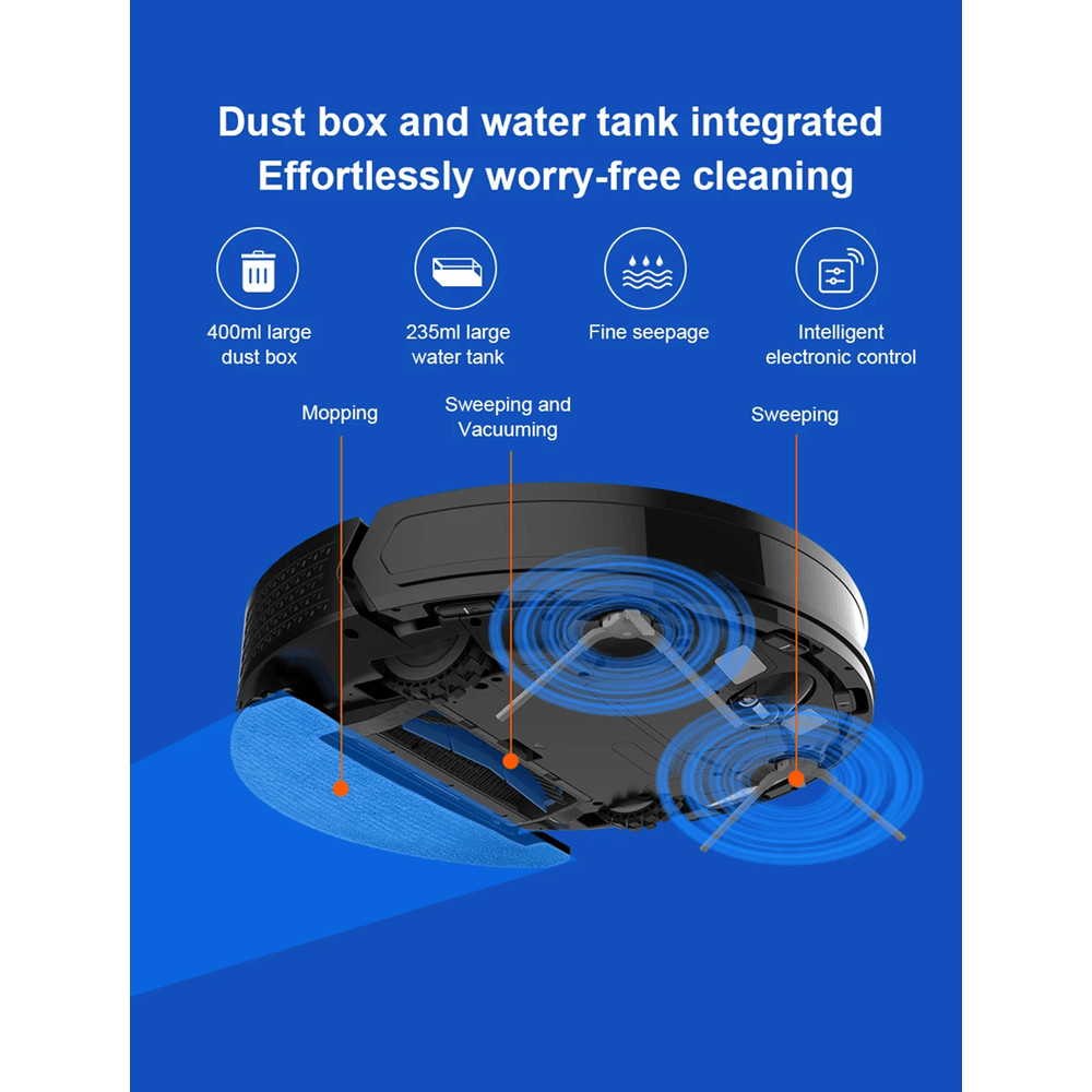 Liectroux X6 Robot Vacuum Cleaner With Lidar Navigation And Carpet Boost 1