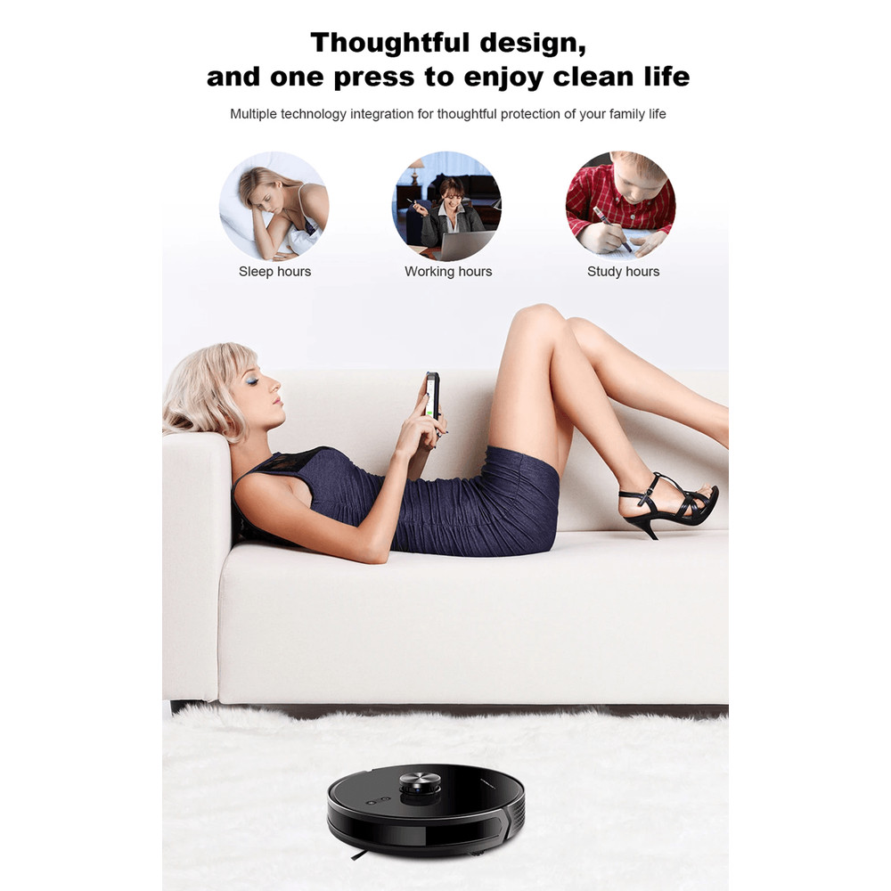 Liectroux X6 Robot Vacuum Cleaner With Lidar Navigation And Carpet Boost 5