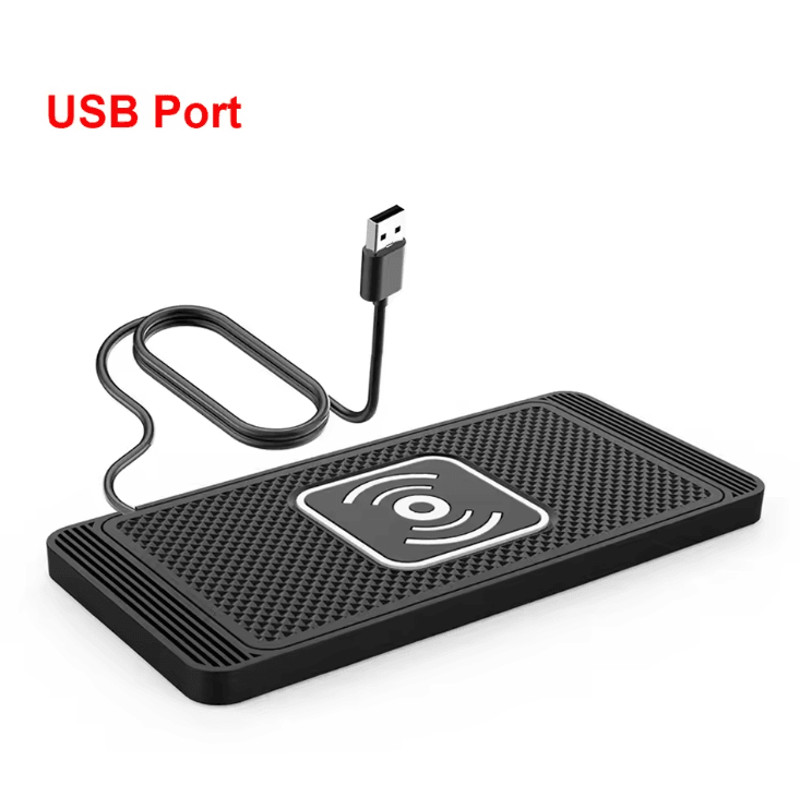 Car Wireless Charging Pad With Non Slip Silicone Design For Fast Charging 3