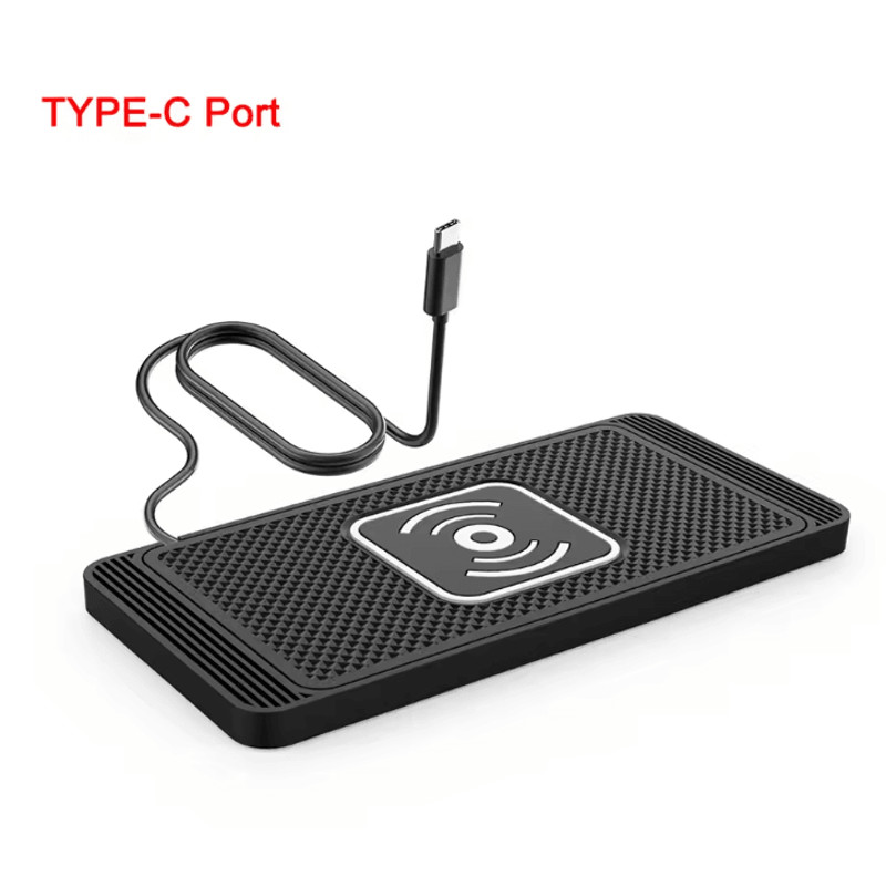 Car Wireless Charging Pad With Non Slip Silicone Design For Fast Charging 5