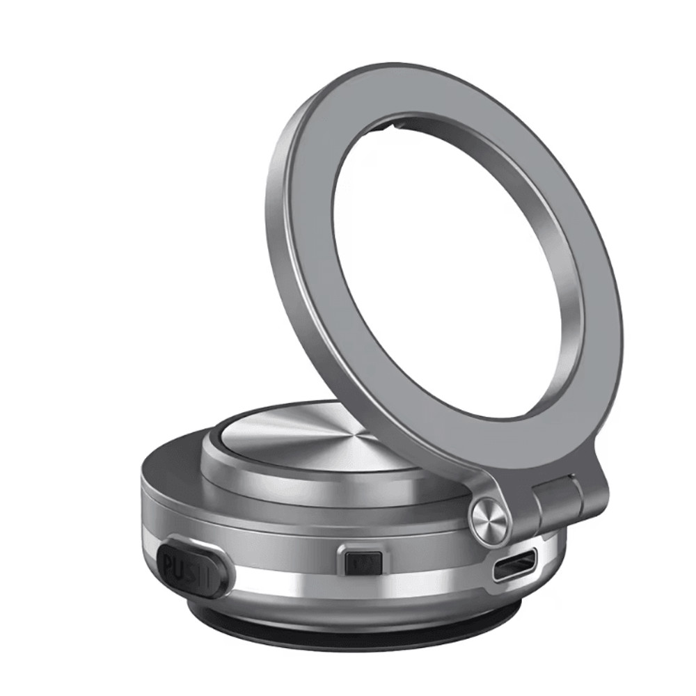 Magnetic Car Phone Holder With Strong Vacuum Suction And 360 Degree Rotation 2