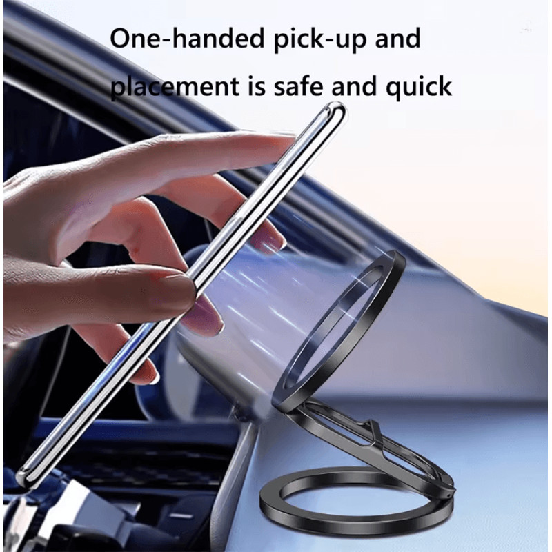 Double Sided Magnetic Phone Stand With MagSafe Ring Holder And Kickstand 2