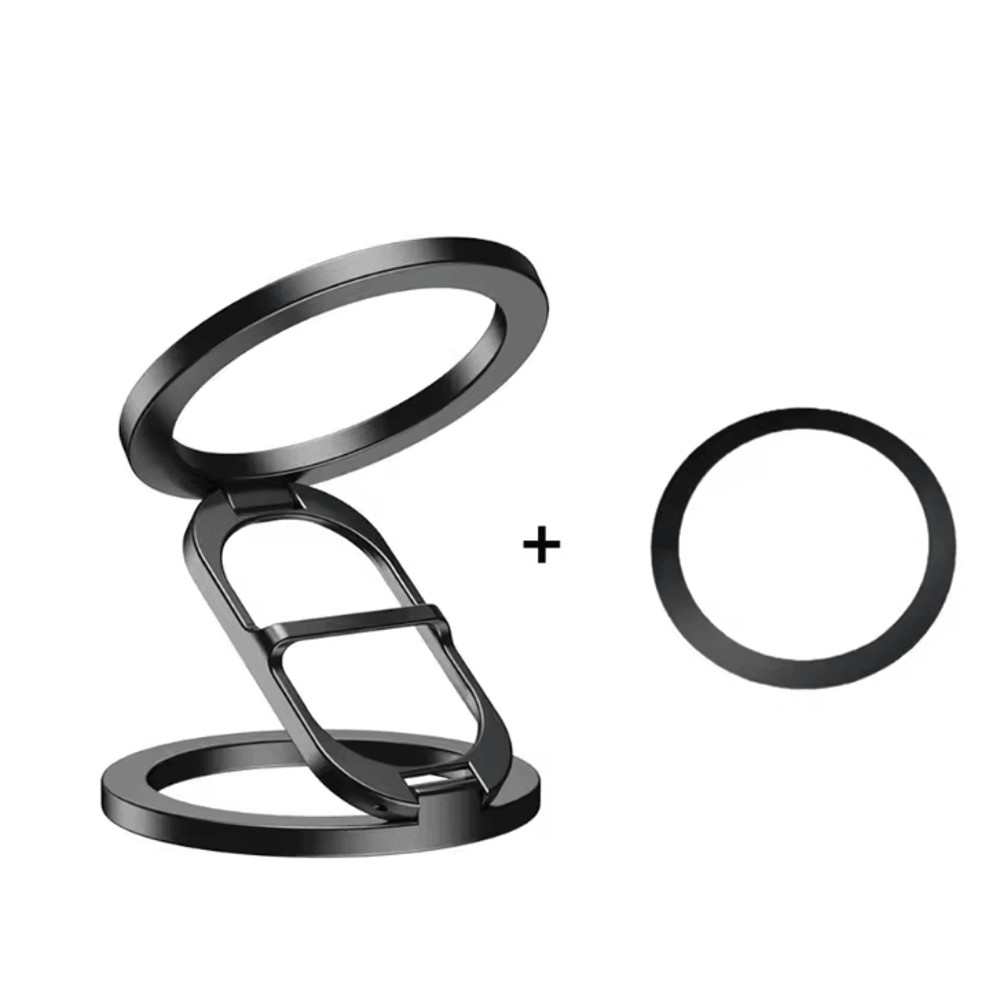 Double Sided Magnetic Phone Stand With MagSafe Ring Holder And Kickstand 3