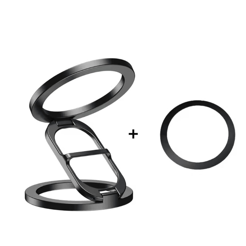 Double Sided Magnetic Phone Stand With MagSafe Ring Holder And Kickstand 3