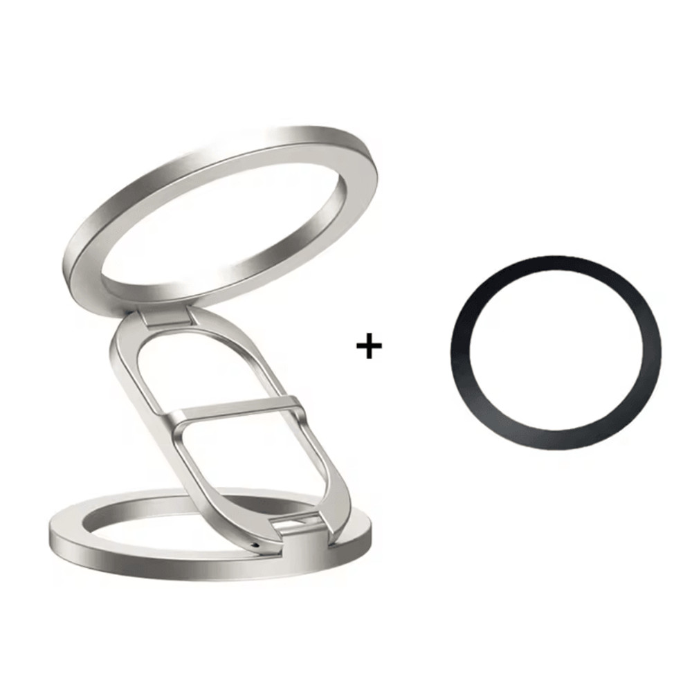 Double Sided Magnetic Phone Stand With MagSafe Ring Holder And Kickstand 4