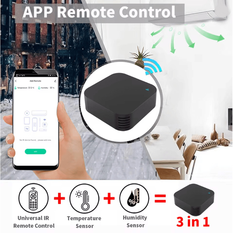 Smart IR Remote Control With Temperature And Humidity Sensor 1