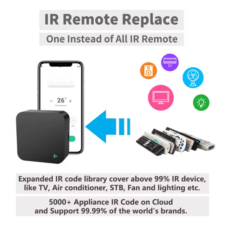 Smart IR Remote Control With Temperature And Humidity Sensor 2