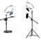 Overhead Tripod With Ring Light And Phone Holder For Photography And Video 2