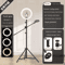 Overhead Tripod With Ring Light And Phone Holder For Photography And Video 6