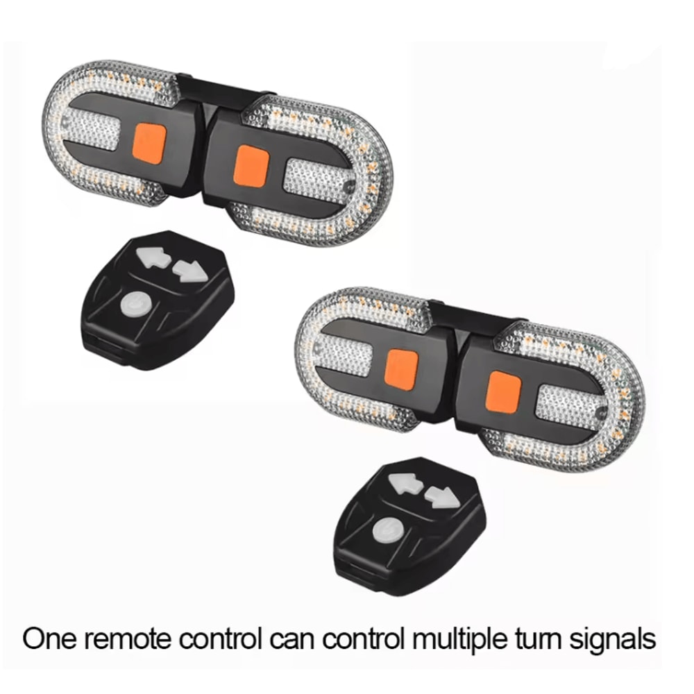 Wireless Bike Turn Signal Light With Remote Control 4
