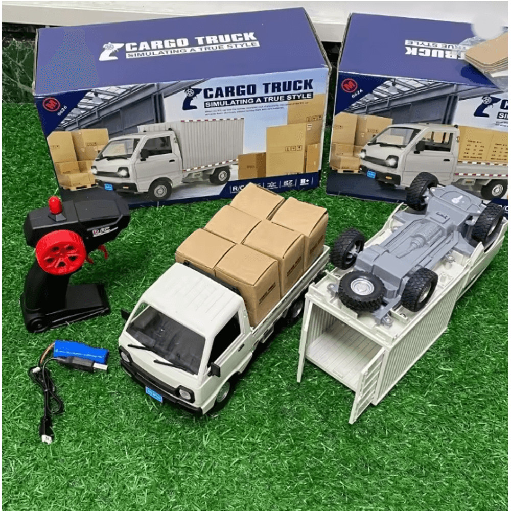 Wpl D12 Rc Drift Truck With Led Lights 116 Scale Remote Control Car 1