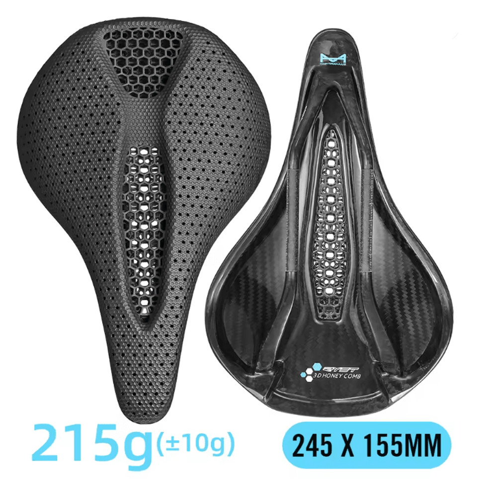 Ultra Full Carbon 3D Printed Bike Saddle Lightweight Cycling Seat 7