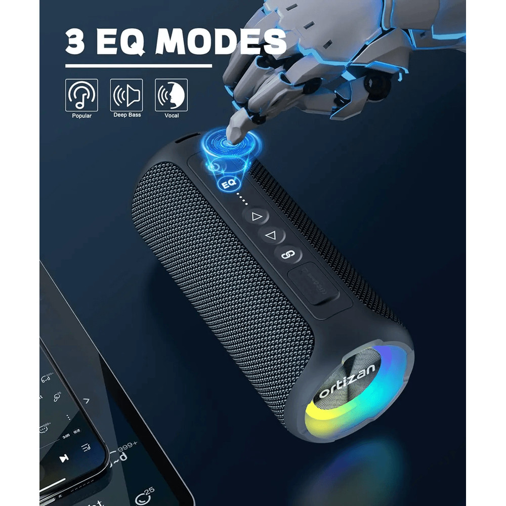 Ortizan X8 Pro Portable Bluetooth Speaker With 40W Stereo Sound And Waterproof Design 3