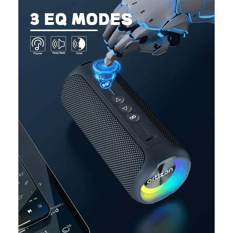 Ortizan X8 Pro Portable Bluetooth Speaker With 40W Stereo Sound And Waterproof Design 3