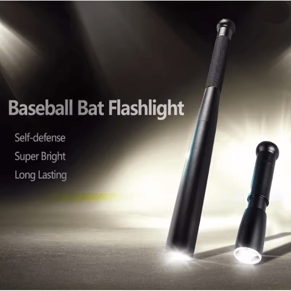 Baseball Bat LED Flashlight Super Bright Waterproof Torch 1