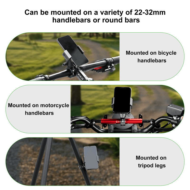 Motorcycle Phone Holder Extension Mount With Anti Theft Design 2