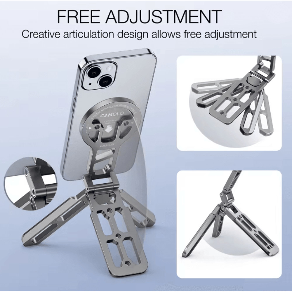 Magnetic Magsafe Phone Tripod With Cold Shoe Mount 1