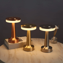 retro led table lamp usb rechargeable dimmable night light