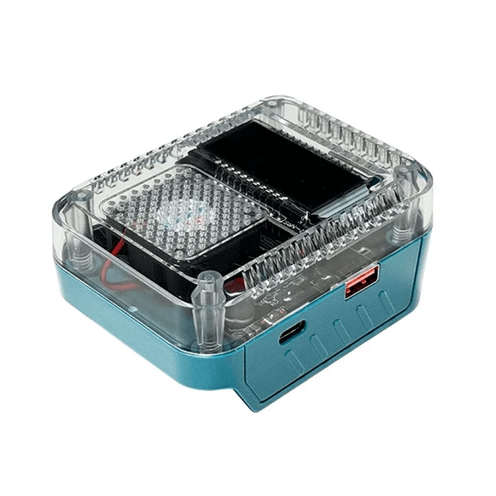 Digital Display Lithium Battery Adapter Converter With USB C Power Bank 7