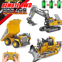 4wd remote control excavator and construction truck toy