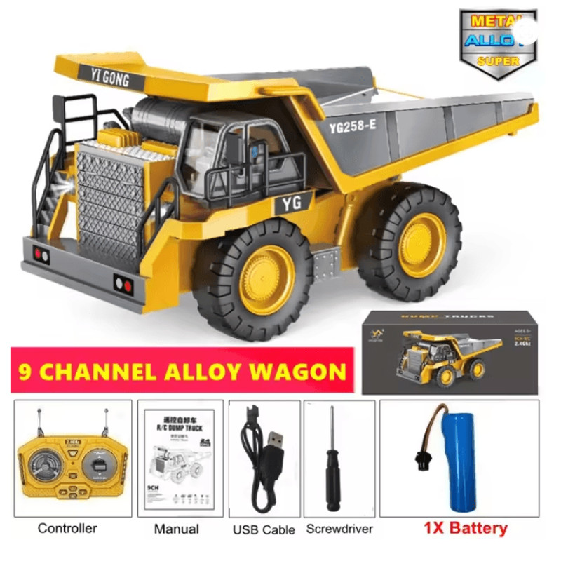 4WD Remote Control Excavator And Construction Truck Toy 3