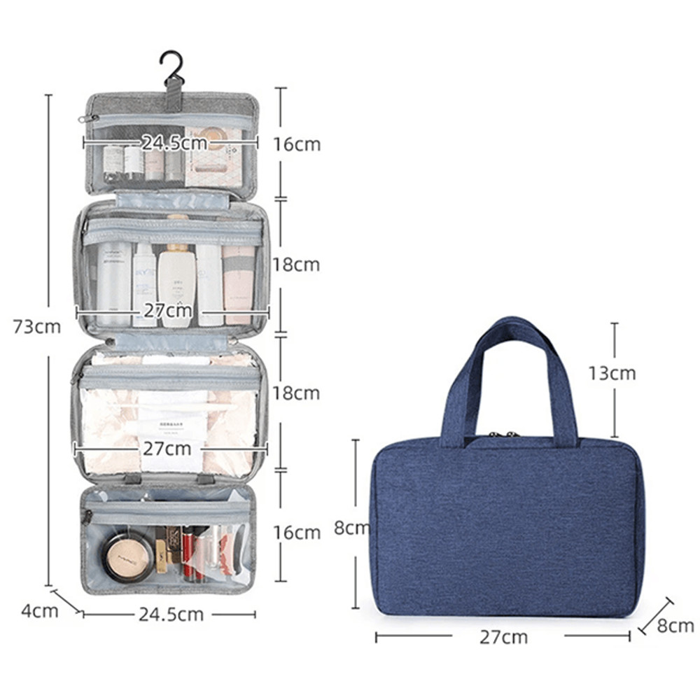 Waterproof Hanging Toiletry Bag Large Travel Organizer 8