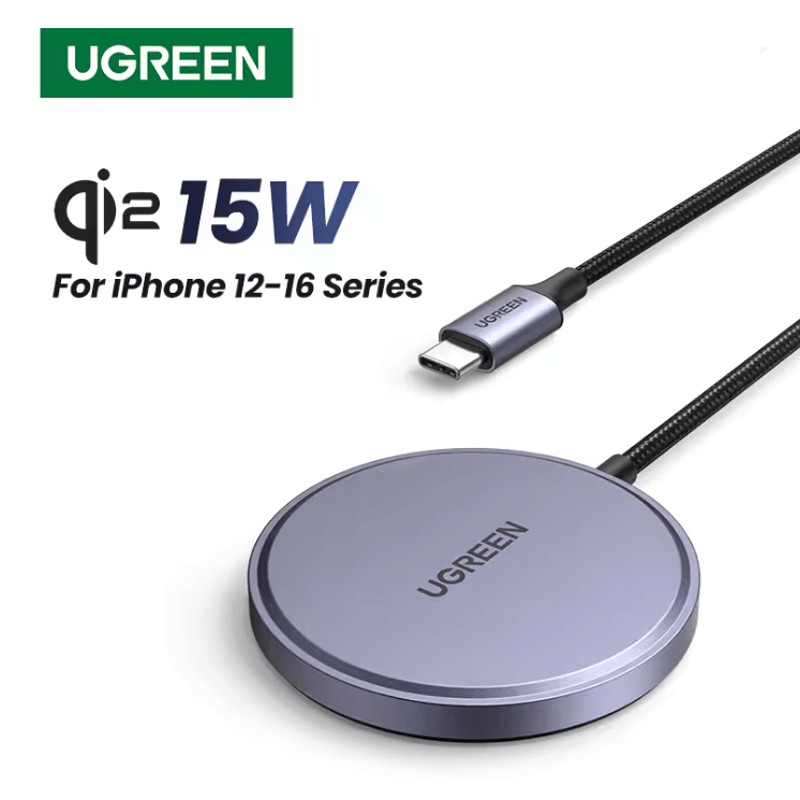UGREEN Qi2 15W Magnetic Wireless Charger For IPhone 0