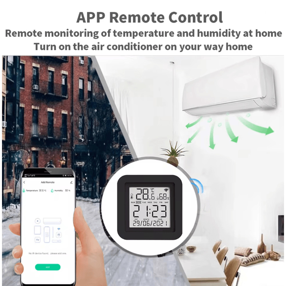 Smart WiFi Universal IR Remote With Temperature And Humidity Sensor 1