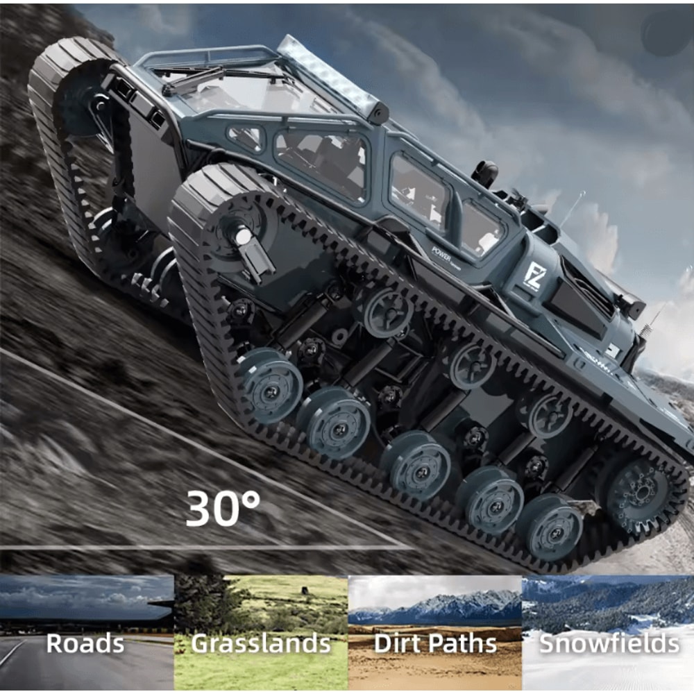 JJRC C8812 RC Tracked Tank With LED Lights Full Scale Model 1