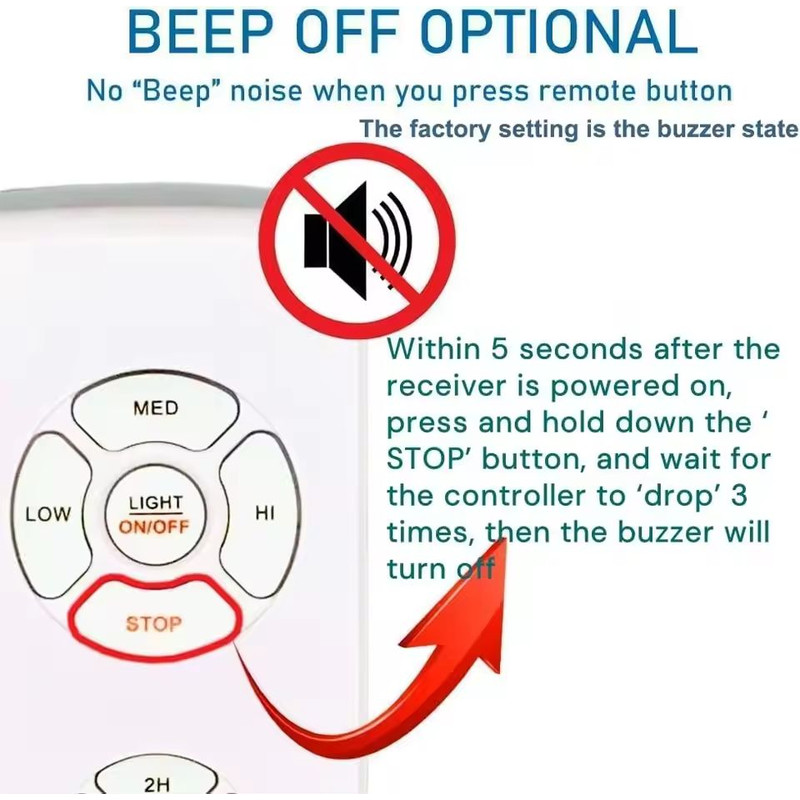 Universal Ceiling Fan Remote Control Kit With Timing And Speed Adjustment 4