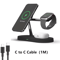 3 In 1 Wireless Charger Stand For IPhone Apple Watch And AirPods Fast Charging Station 4