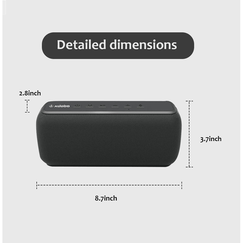 Xdobo X8II 60W Bluetooth Speaker Waterproof Portable Subwoofer With Powerful Bass 3