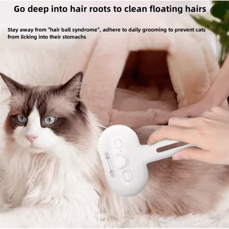 Pet Spray Grooming Comb With Hair Remover And Dematting Brush For Cats And Dogs 2