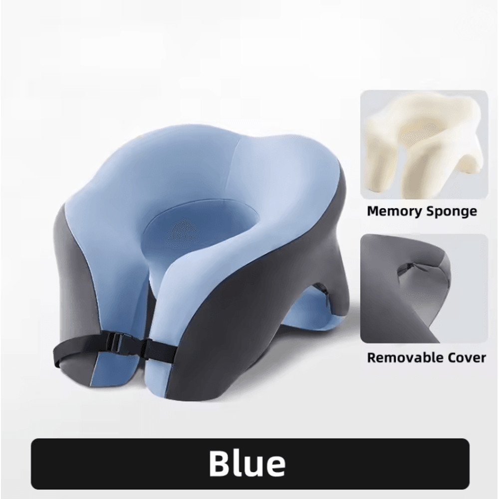 Portable Memory Foam Travel Pillow With Ergonomic U Shaped Neck Cushion 7
