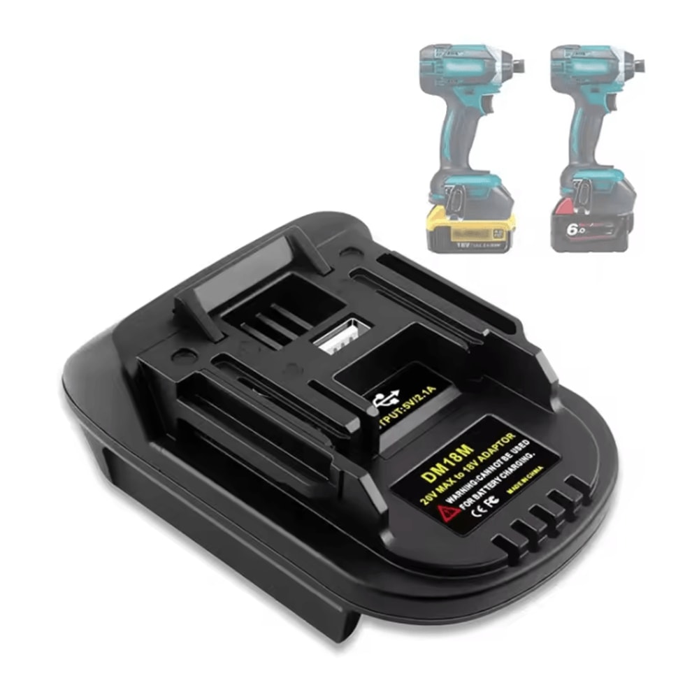DM18M Battery Adapter Converter For Dewalt 20V To Makita 18V Tools 0