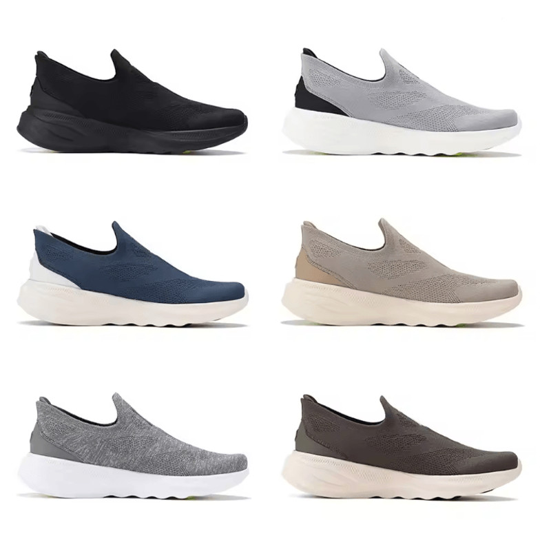 Li Ning Men Soft Go 2 Knit Slip On Walking Shoes With Cushion And Breathable Mesh 1