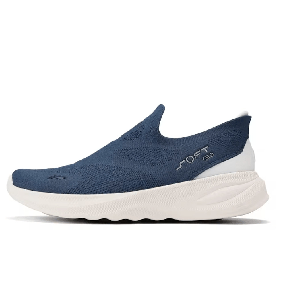 Li Ning Men Soft Go 2 Knit Slip On Walking Shoes With Cushion And Breathable Mesh 5