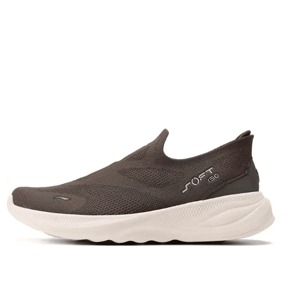 Li Ning Men Soft Go 2 Knit Slip On Walking Shoes With Cushion And Breathable Mesh 6