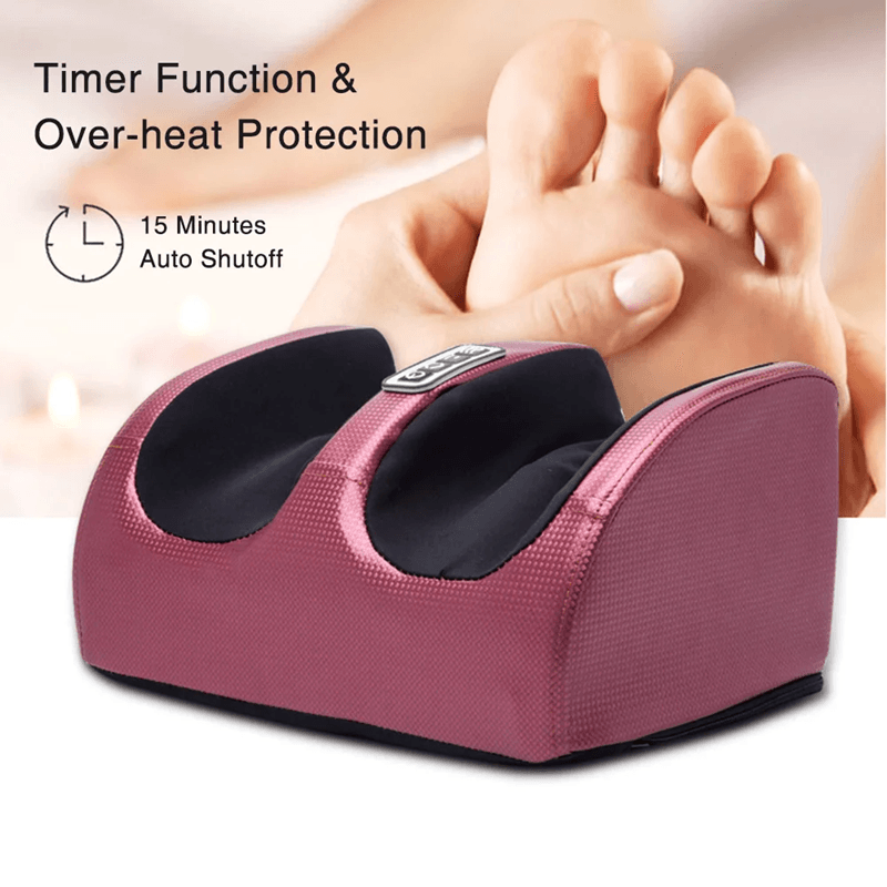 Electric Foot Massager With Heat Therapy And Shiatsu Kneading Rollers 1