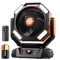Portable Camping Fan With 20000mAh Battery And LED Lantern For Outdoor Use 7