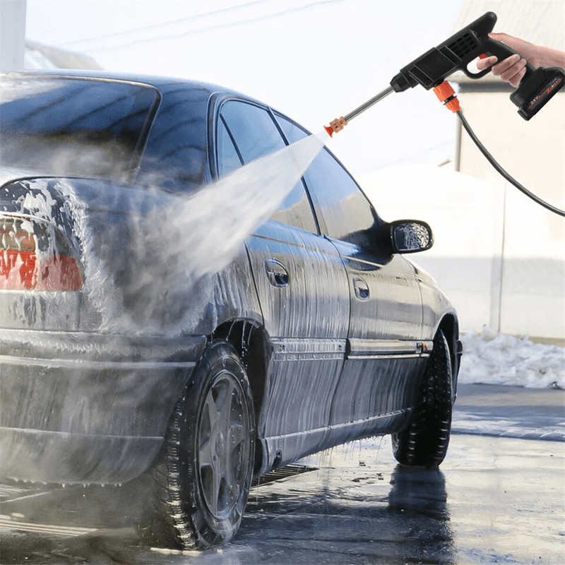Cordless High Pressure Car Washer With Rechargeable Battery And Foam Spray Gun 4