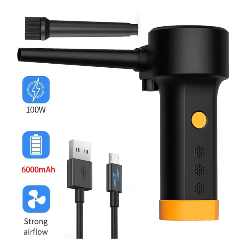 500W Electric Air Duster Powerful Keyboard Cleaner And Reusable Compressed Air Blower 5