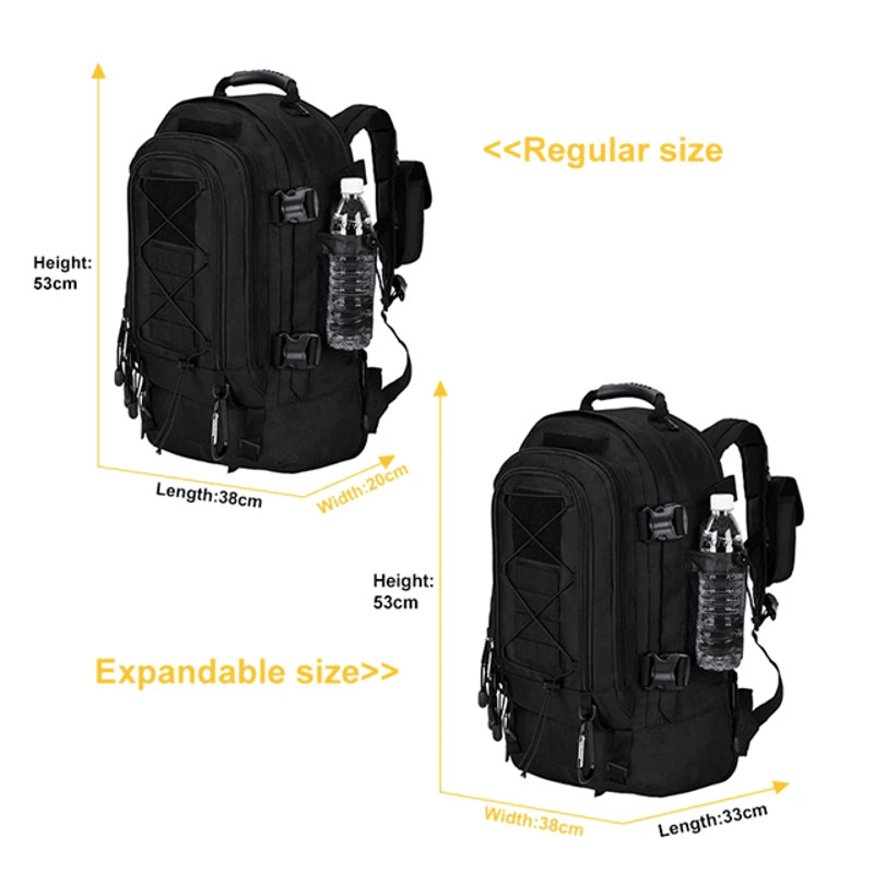 60L Tactical Backpack Waterproof Military Hiking And Camping Rucksack 2